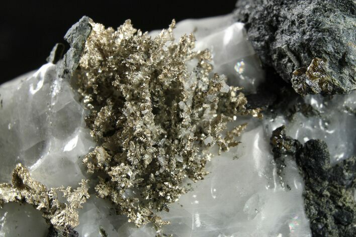 Native Silver in Calcite - Morocco #266080